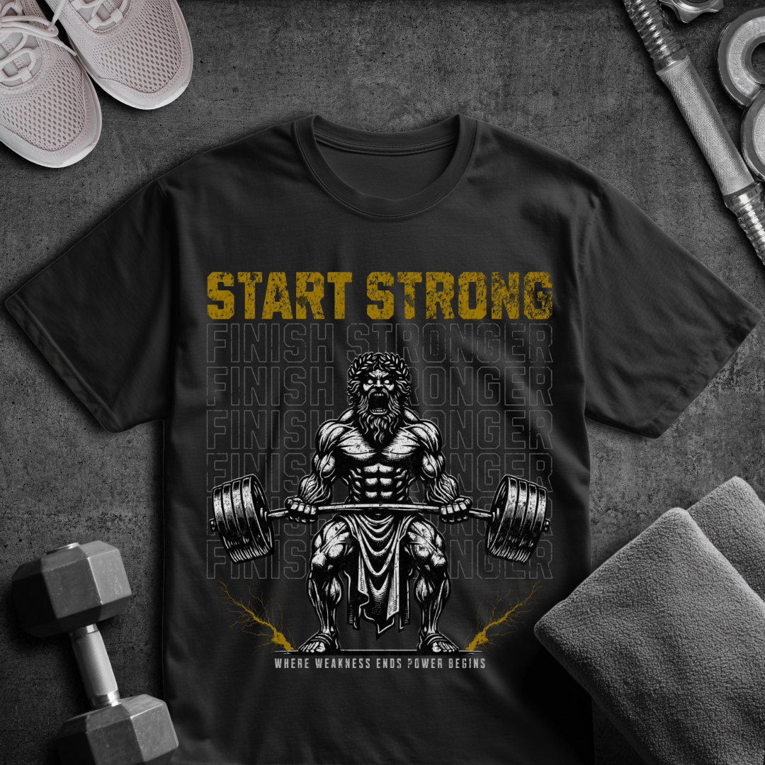 Start Strong Finish Stronger - Oversized T-Shirt