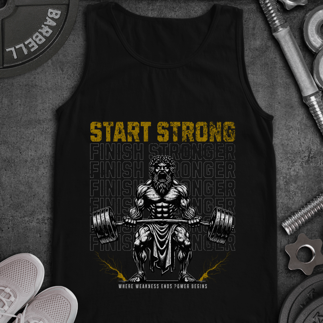 Start Strong Finish Stronger - Tanktop