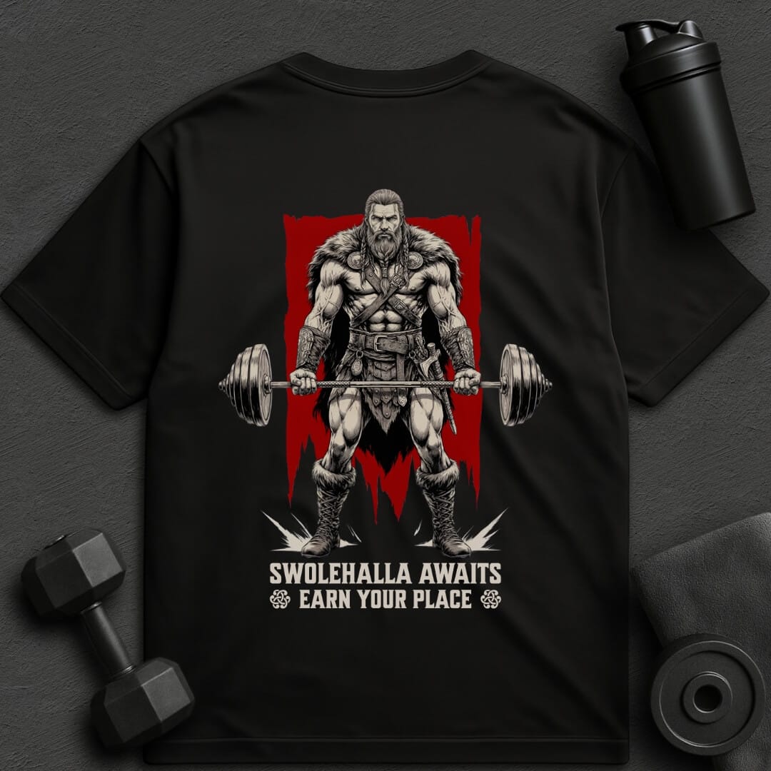 Swolehalla Awaits - Oversized T-Shirt