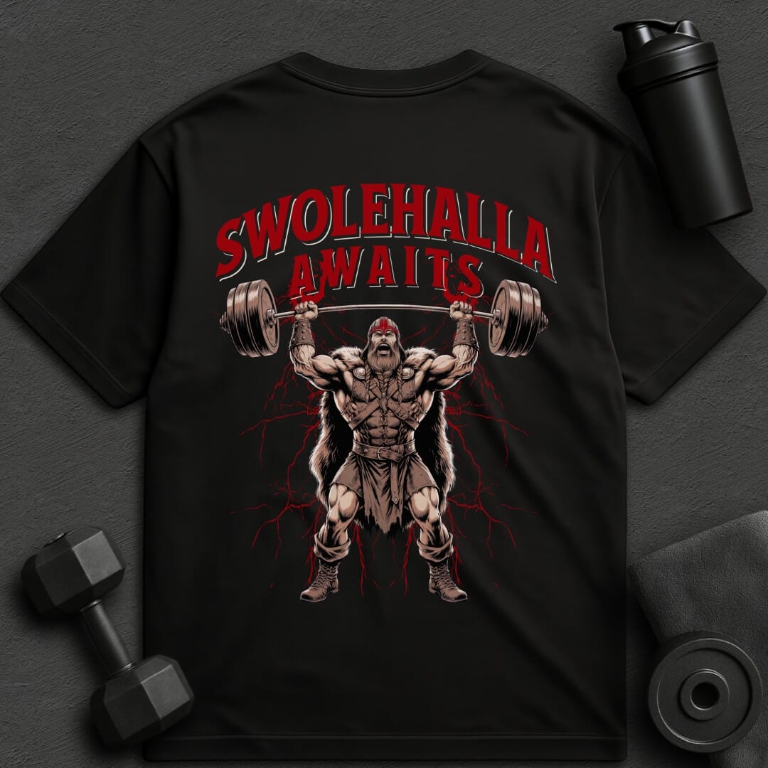 Swolehalla Awaits - Oversized T-Shirt