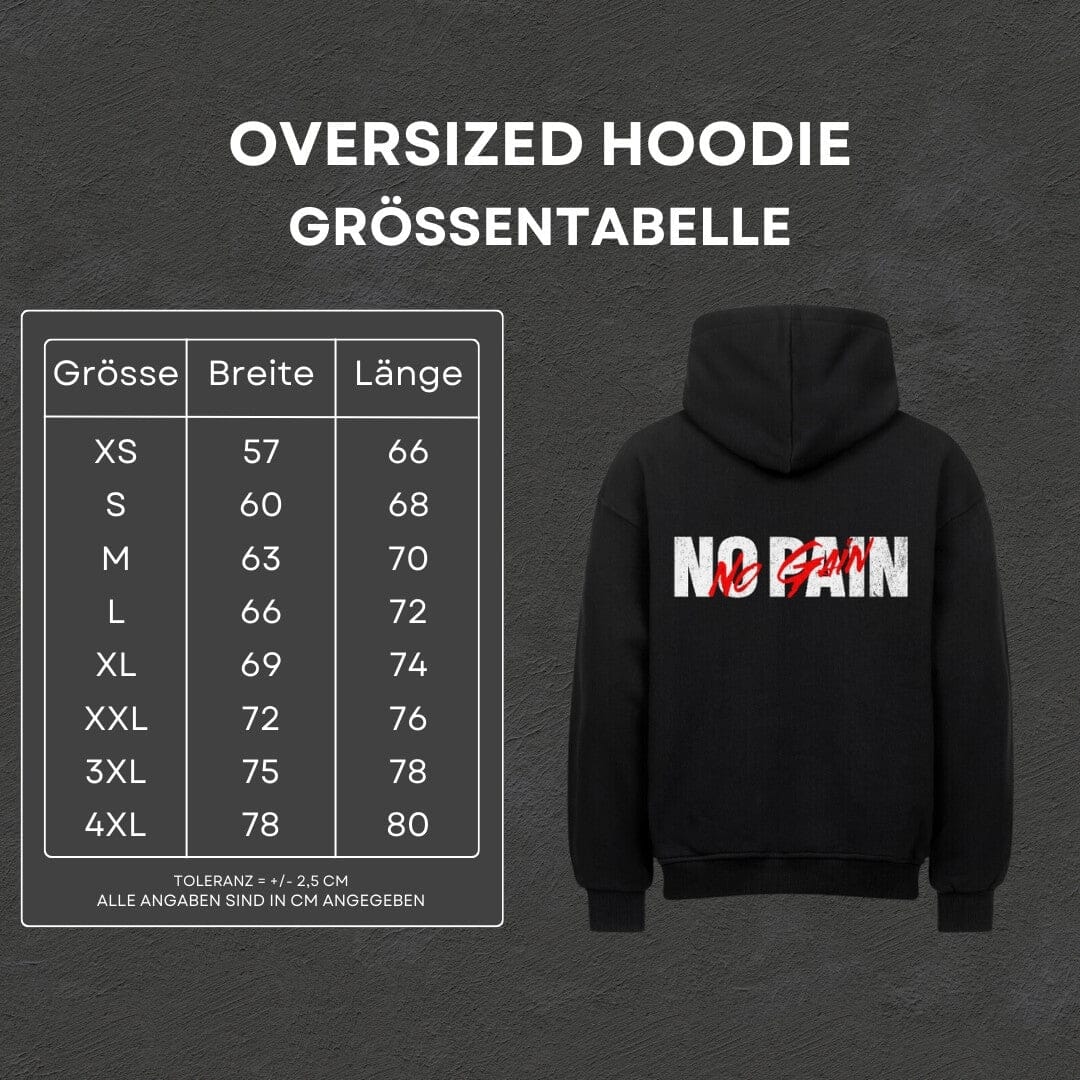 No Pain - Oversized Hoodie