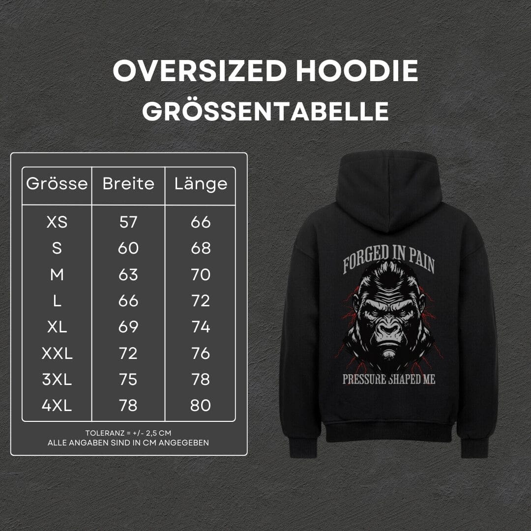 Forged in Pain - Oversized Hoodie