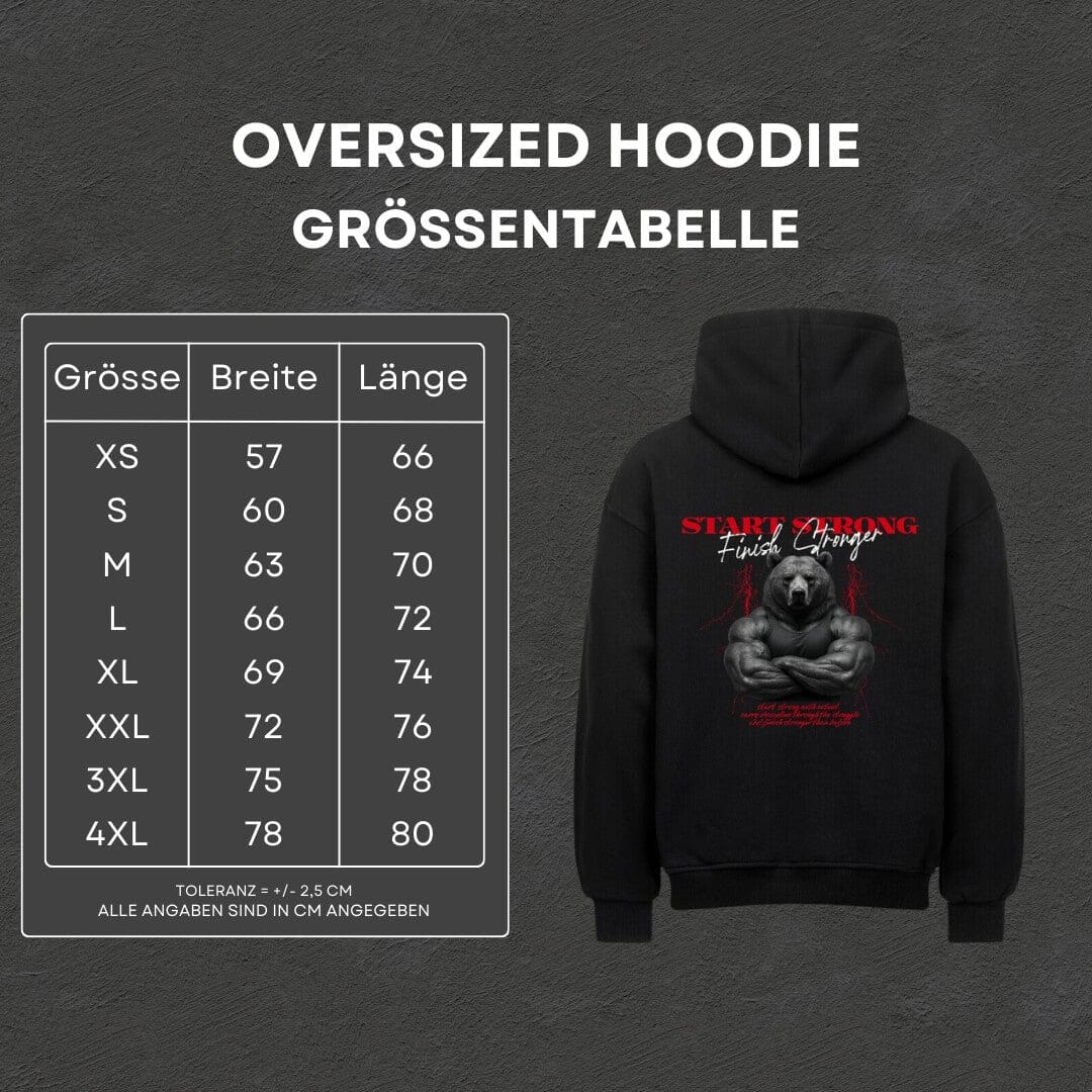 Start Strong - Oversized Hoodie