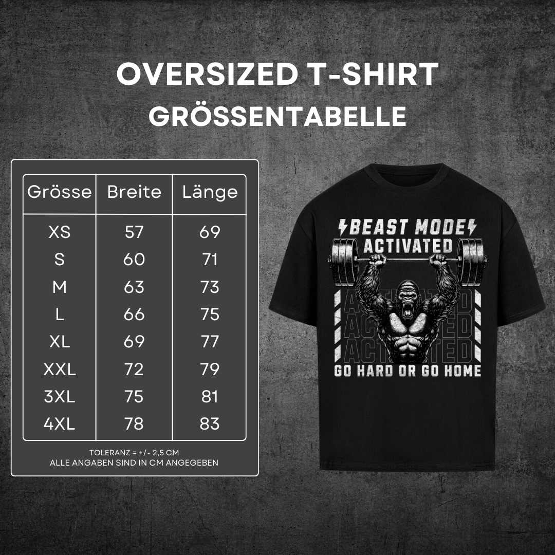 Beast Mode Activated - Oversized T-Shirt