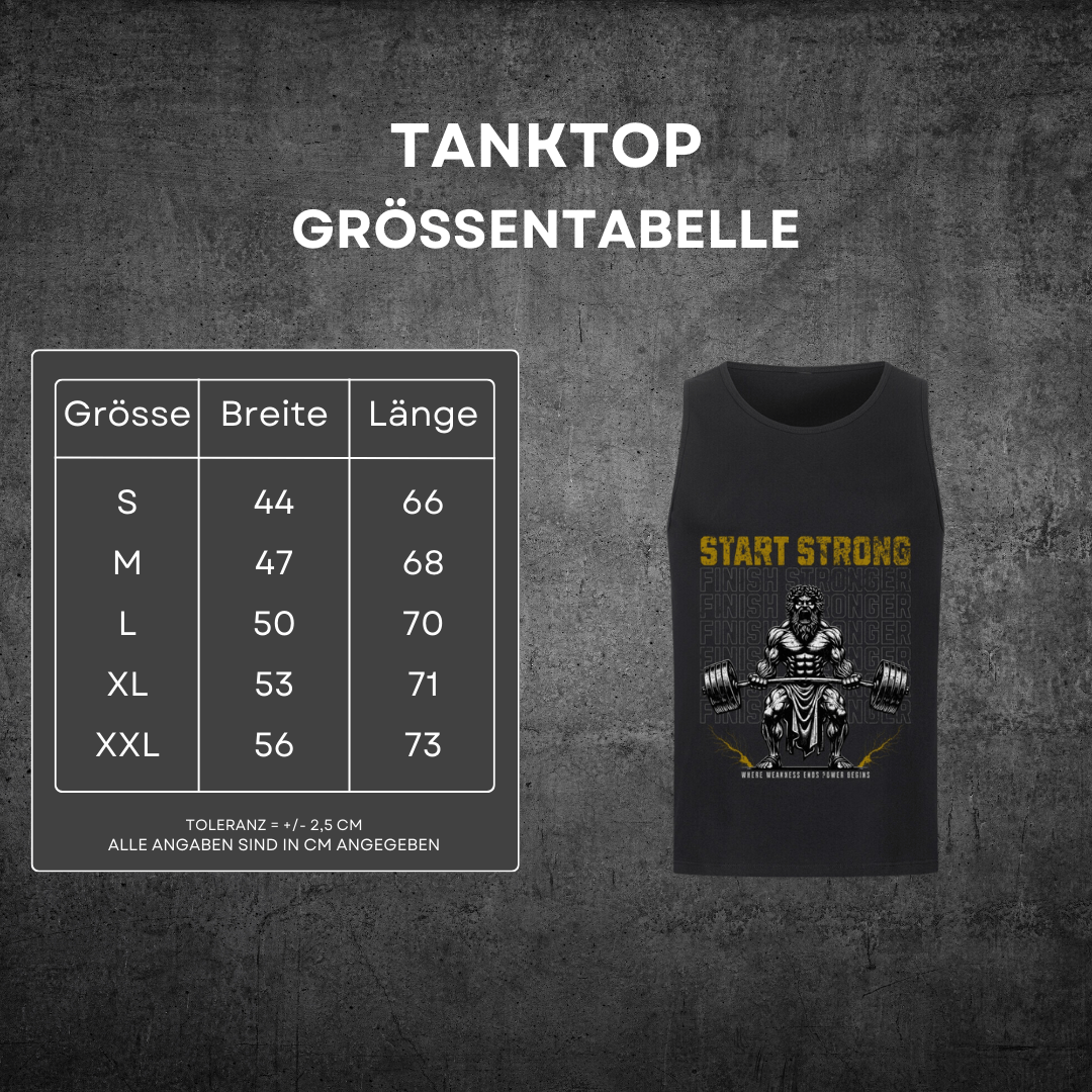 Start Strong Finish Stronger - Tanktop