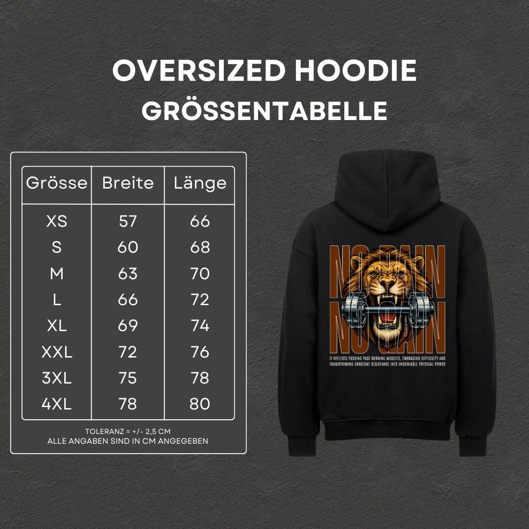 No Pain - Oversized Hoodie