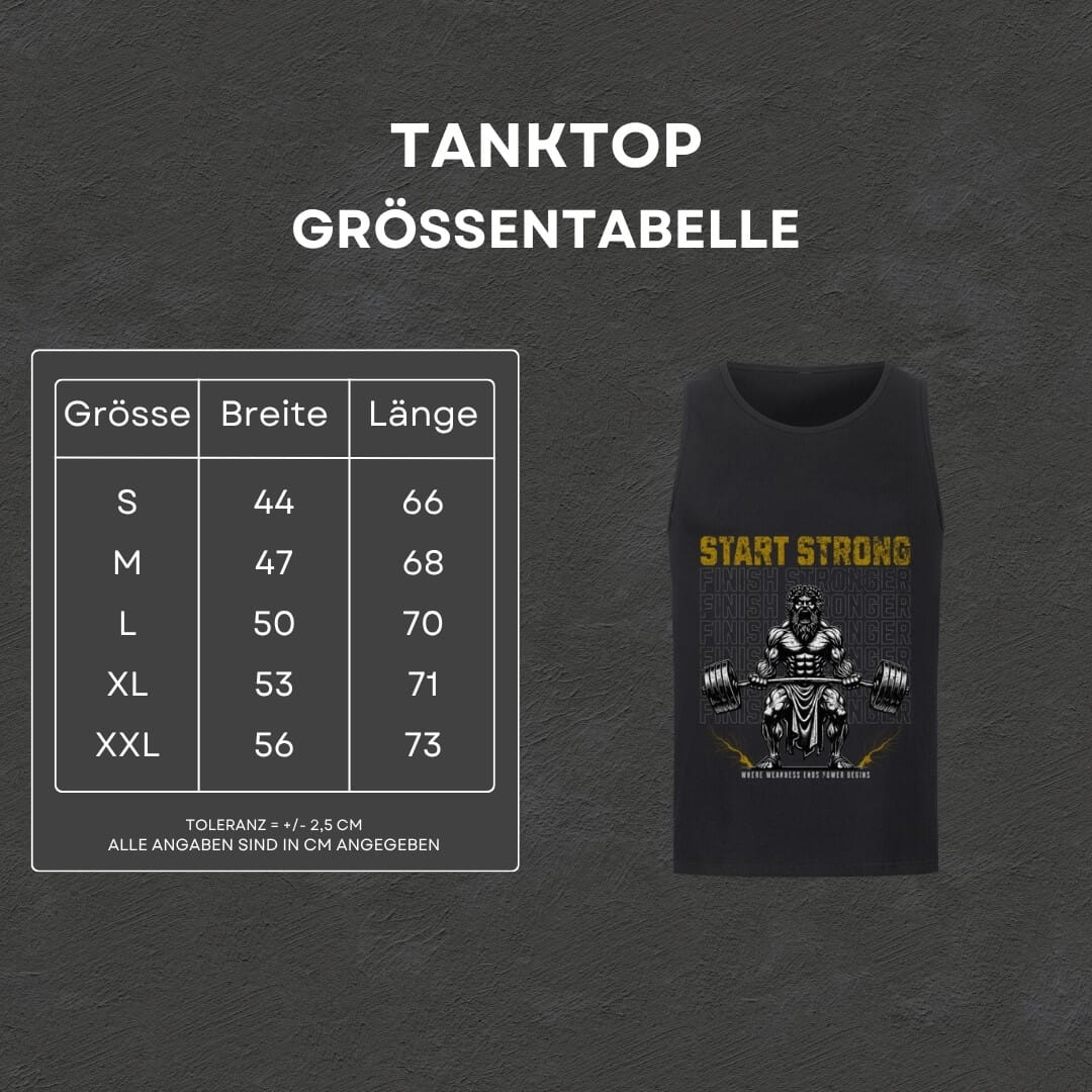 Start Strong Finish Stronger - Tanktop