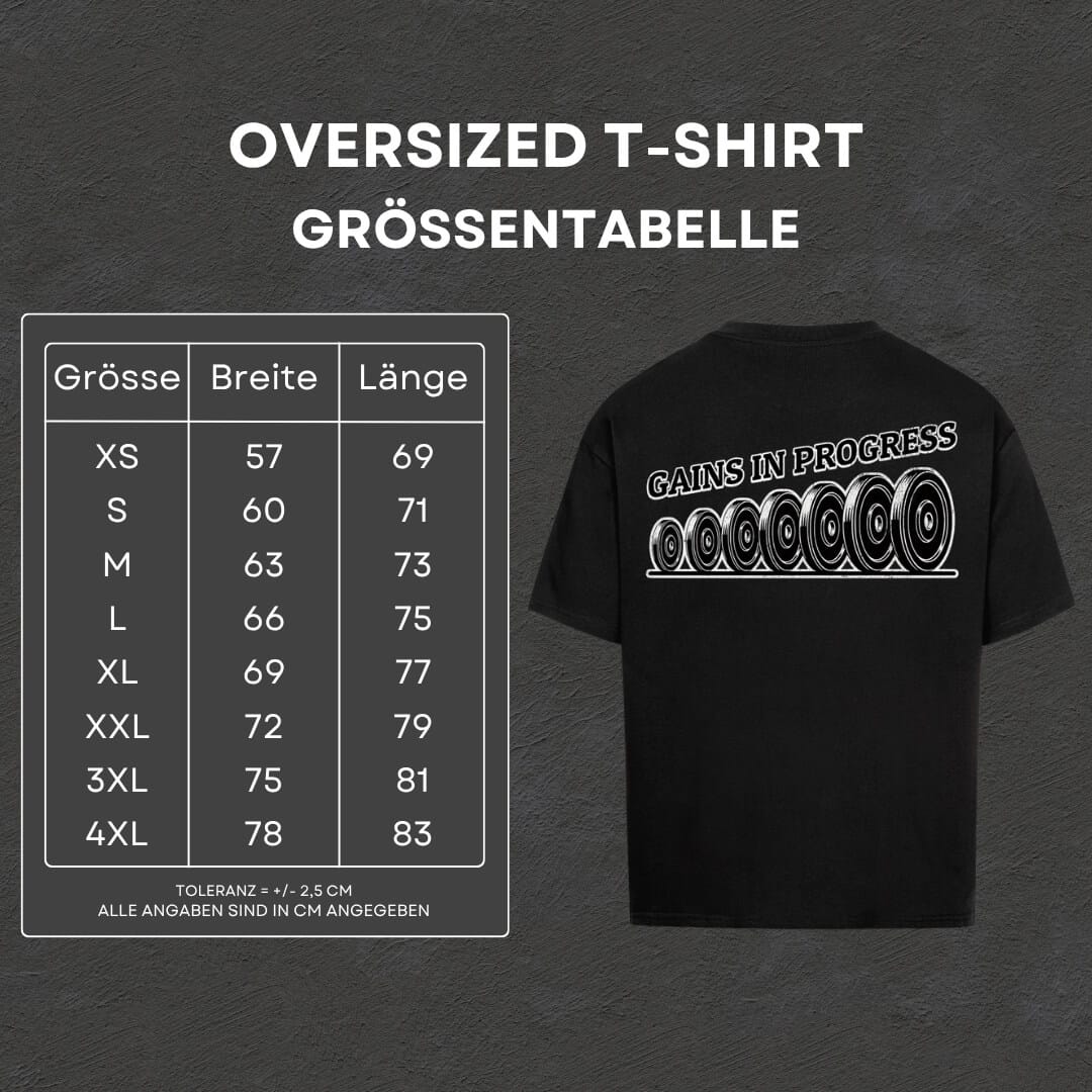 Gains In Progress - Oversized T-Shirt
