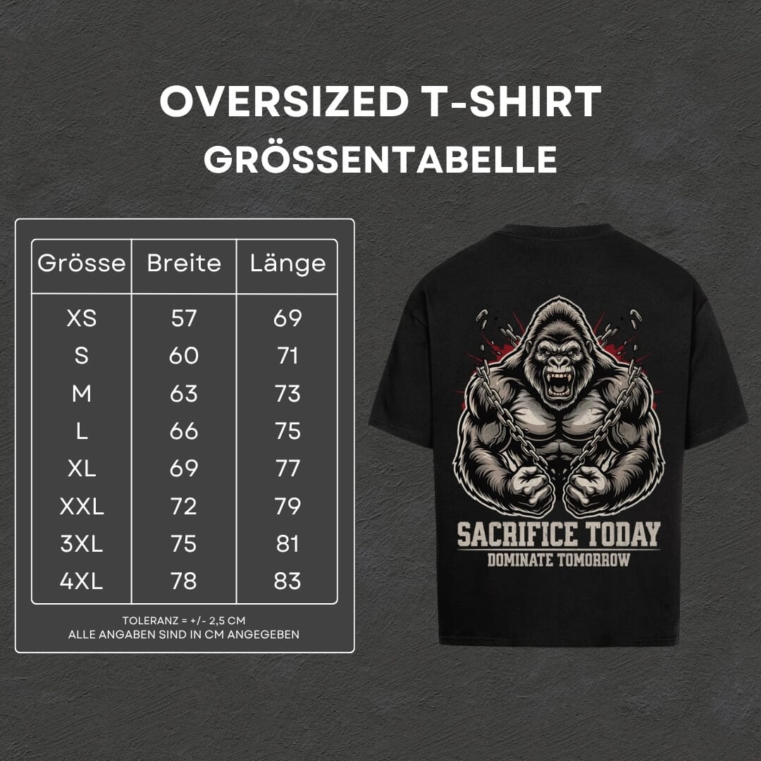 Sacrifice Today - Oversized T-Shirt