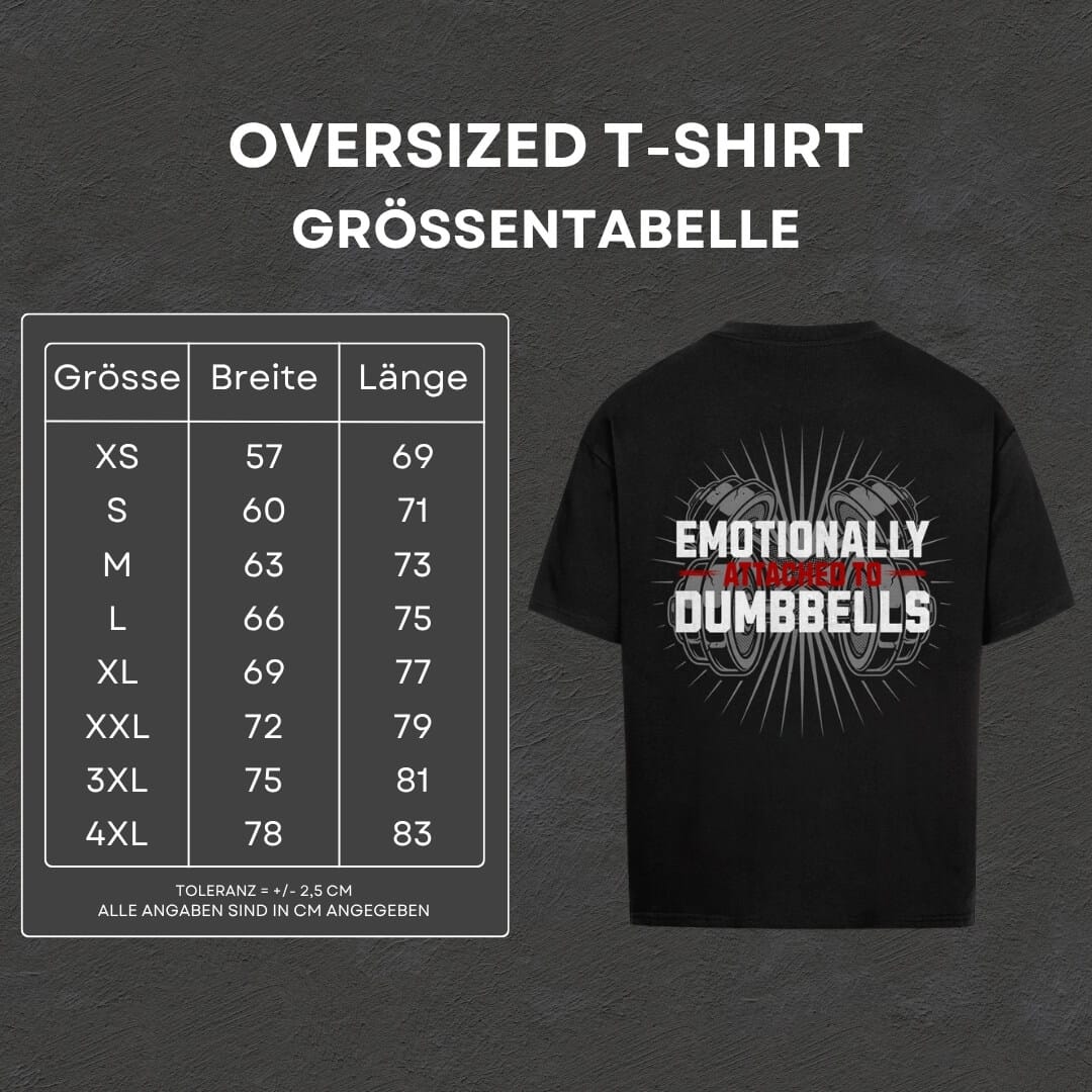 Attached To Dumbbells - Oversized T-Shirt