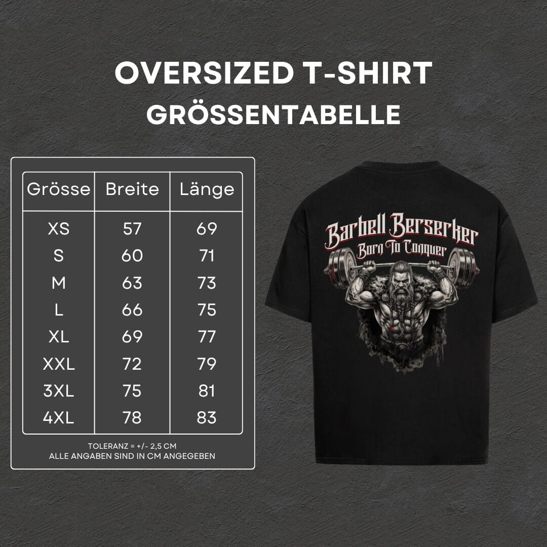 Barbell Berserker - Oversized T-Shirt
