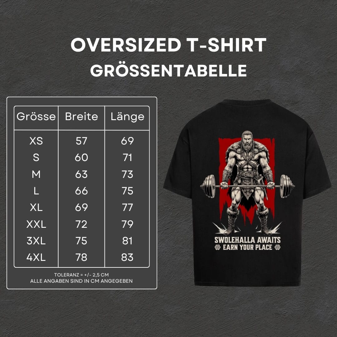 Swolehalla Awaits - Oversized T-Shirt