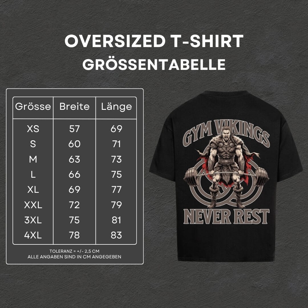 Gym Vikings - Oversized T-Shirt