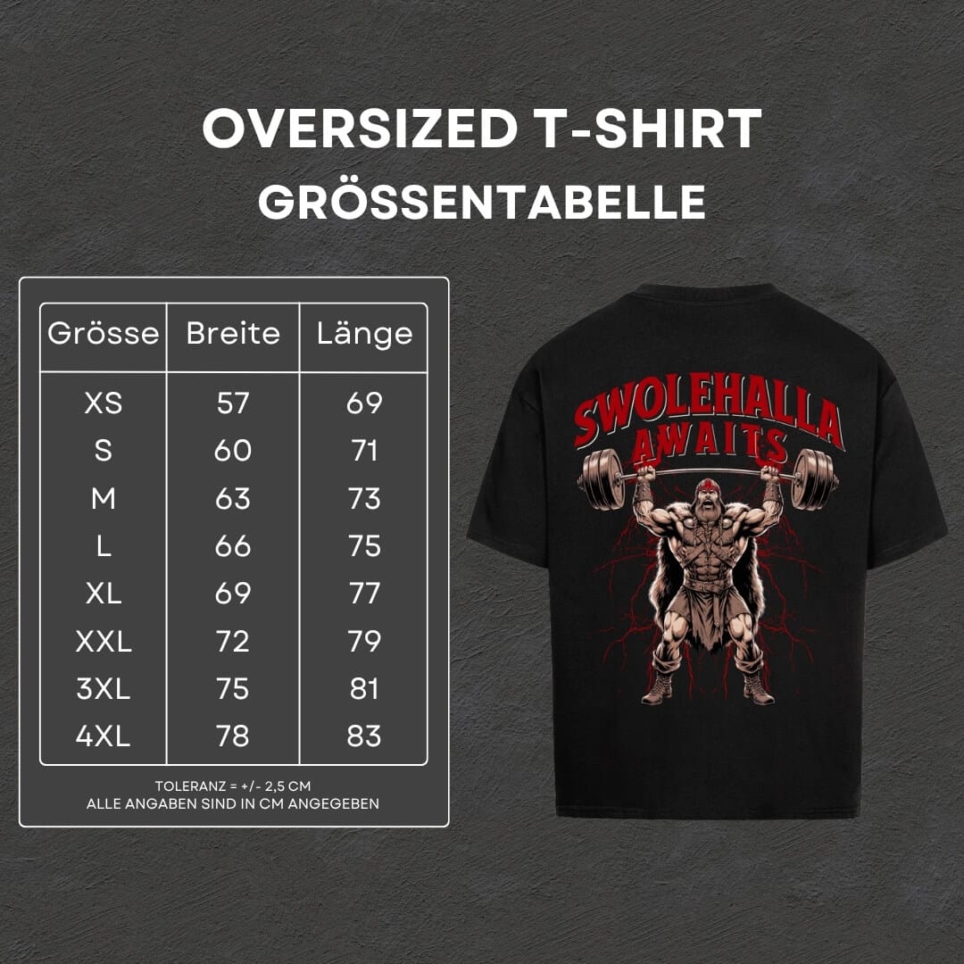 Swolehalla Awaits - Oversized T-Shirt