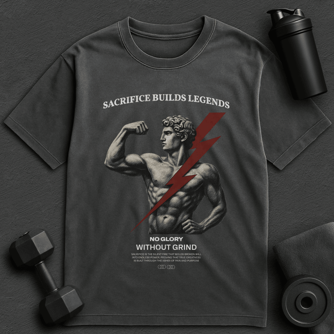 Sacrifice Builds Legends - Oversized T-Shirt